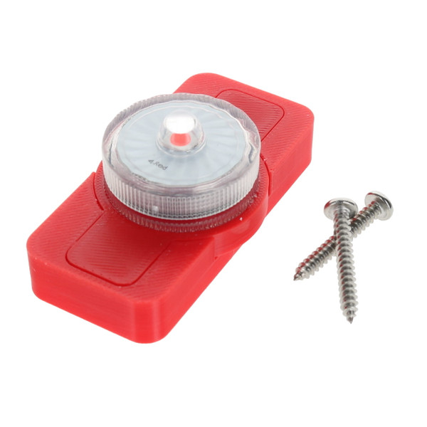 Lake Effect 3D Magnetic Planer Board Light - Tattle Flag Edition color Red with included mounting hardware