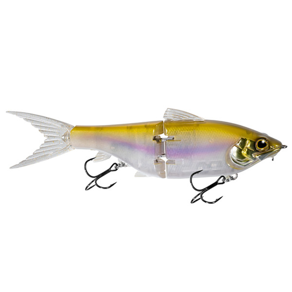 Shimano Gravitator 220SS Glide Bait in Ghost Shad, a semi-translucent shad pattern designed for clear water applications.