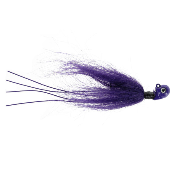 Duckett Fishing Walleye Sway Hair Jig Exclusive Color Purple Death