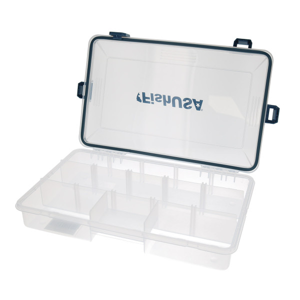FishUSA Flagship Medium Waterproof Tackle Box open
