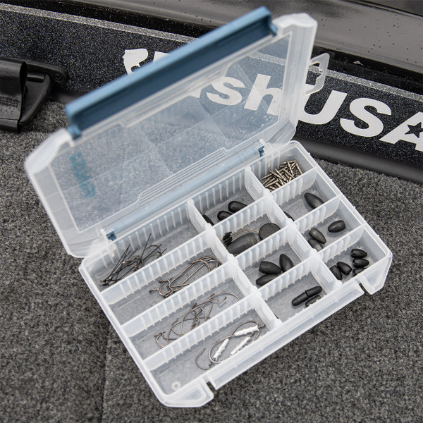 FishUSA Flagship Bead & Terminal Tackle Box in use open (terminal tackle not included)