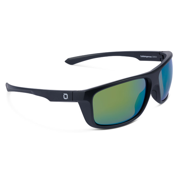 Optic Nerve Cuda Zaldaingerous Polarized Sunglasses color Black - Amber Lens - Green Mirror