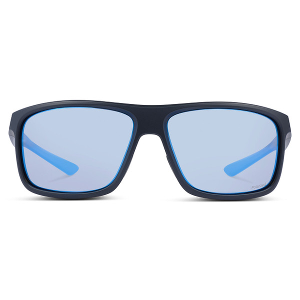 Optic Nerve Cuda Zaldaingerous Polarized Sunglasses color Black - Amber Lens - Blue Mirror front facing