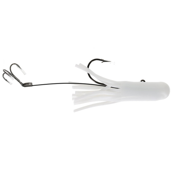 Mission Tackle Rigged Lake Trout Tube color White
