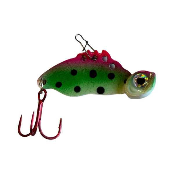 JB Lures Tung Bug Blade Bait color Glow Watermelon