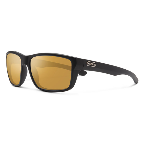 Suncloud Eyewear Mayor Polarized Sunglasses Matte Black - Polarized Sienna Mirror