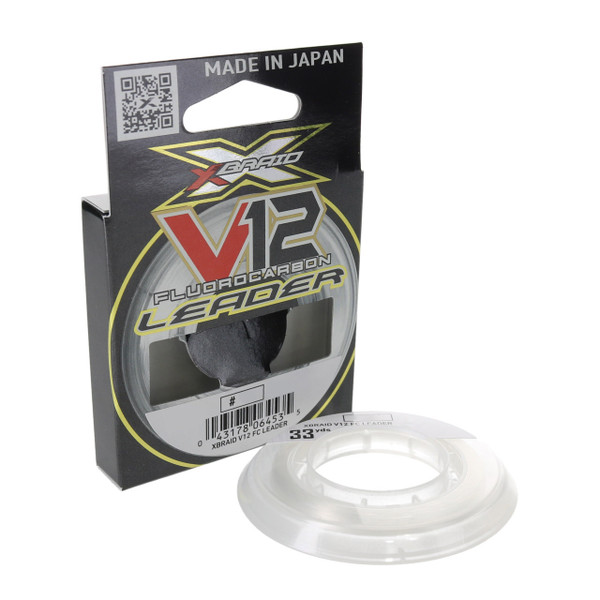 Daiwa XBraid V12 Fluorocarbon Leader with spool outside of box