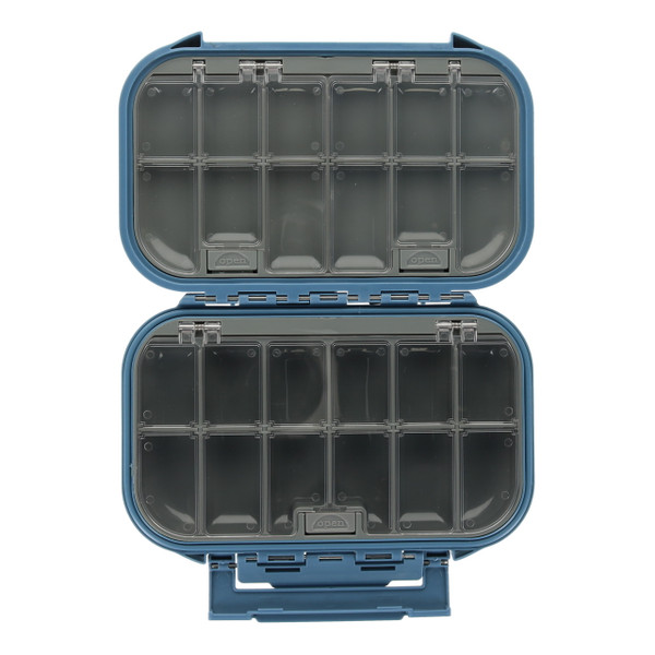 FishUSA Flagship Dual Compartment Utility Box size medium in an open position