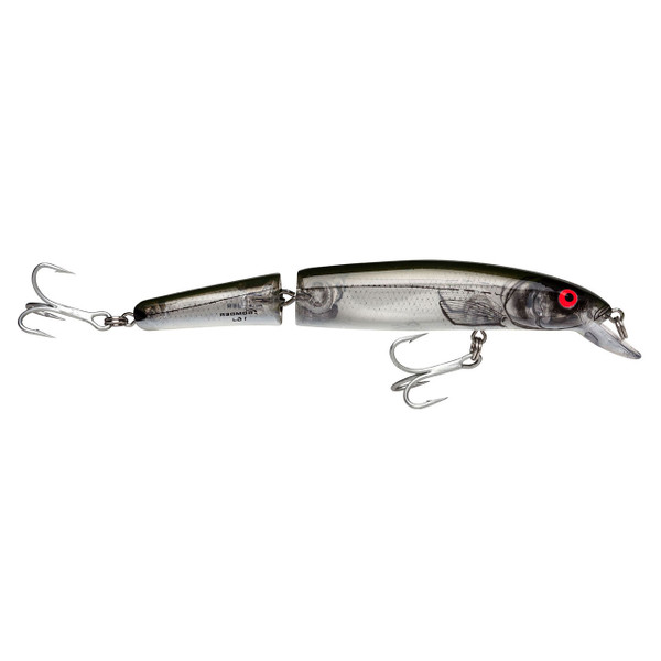 Bomber Saltwater Jointed Long A Hardbait color Silver Flash Green Back