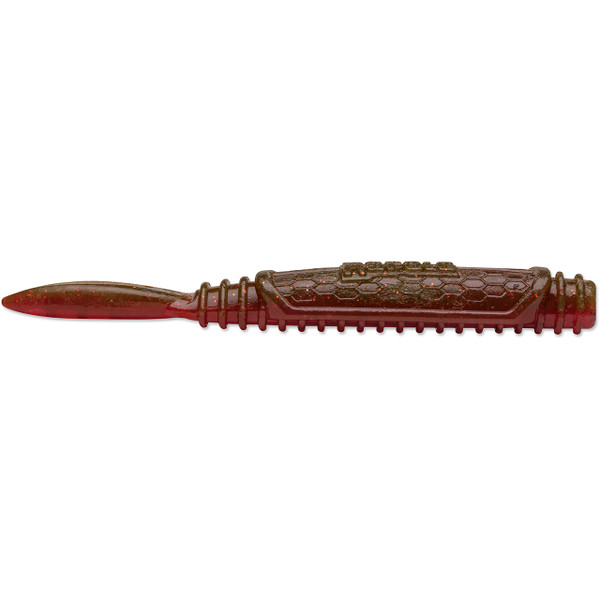 Rapala CrushCity Salted NedRoll Soft Bait color Ox Blood Red Flake
