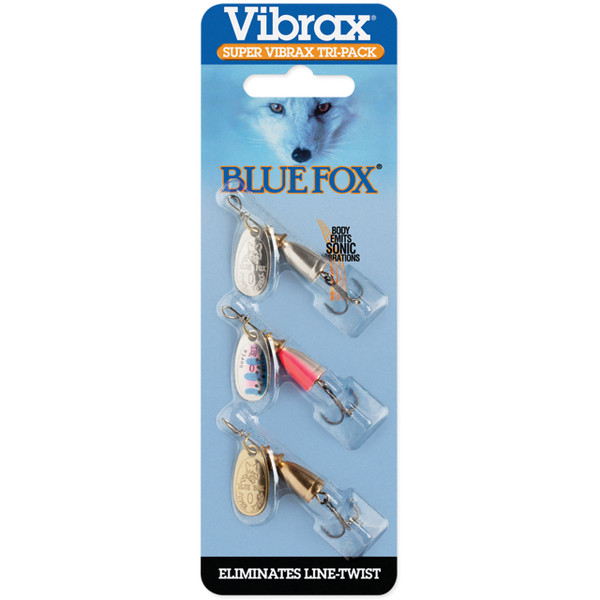 Blue Fox Super Vibrax Tri-Pack size 00