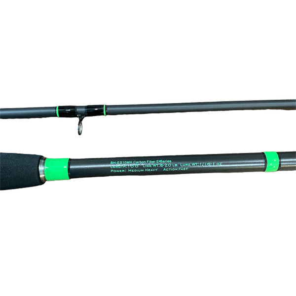 Bonehead E-Series CF Spinning Rod close up of blank BH-BHRES10