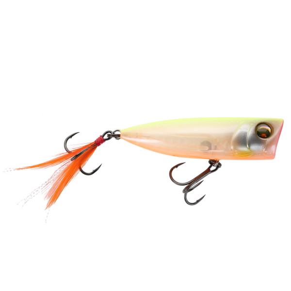 Yo-Zuri Pro Popper Topwater Bait color Ghost Pearl Chartreuse Back