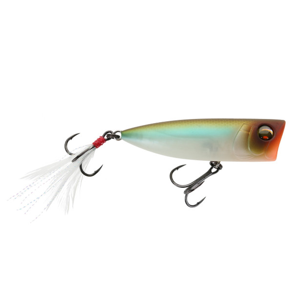 Yo-Zuri Pro Popper Topwater Bait color Matte Ghost Pearl Shad