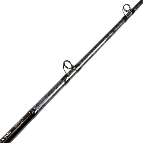 Okuma Diamond Elite Trolling Rod model DME-WL-862MHa showing stainless steel guide frames