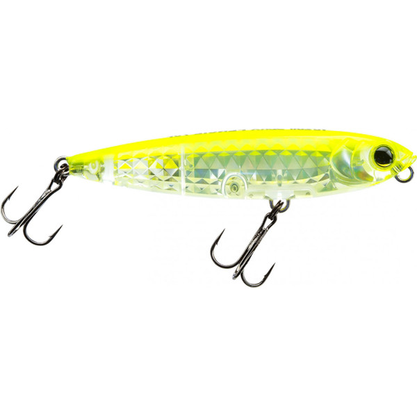 Yo-Zuri 3DR-X Pencil Topwater Lure color Prism Chartreuse Silver