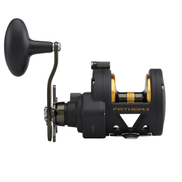 Penn Fathom II Star Drag Conventional Reel model FTHII25NSD front view of reel
