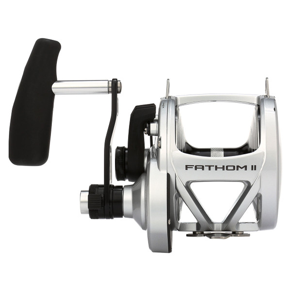 Penn Fathom II Lever Drag 2-Speed Conventional Reel model FTHII80LD2 front view of reel