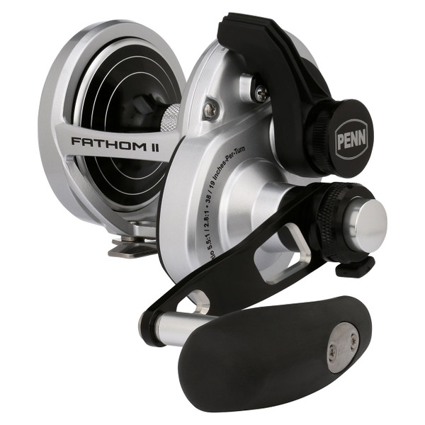 Penn Fathom II Lever Drag 2-Speed Conventional Reel model FTHII30LD2LH left handed reel