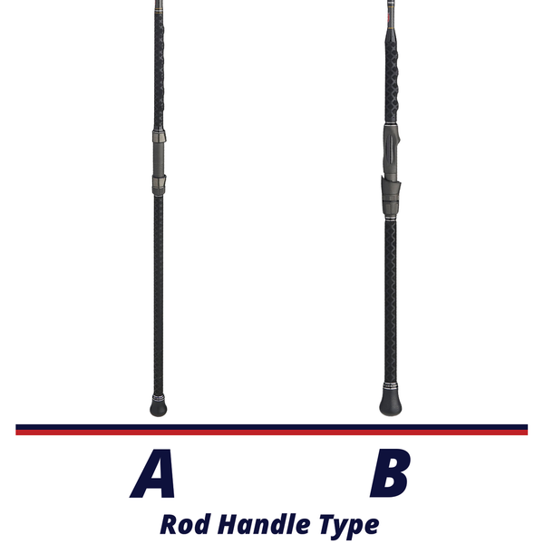 Penn Carnage III Surf Spinning Rod handle comparison chart