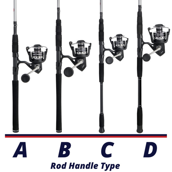 Penn Pursuit V Spinning Combo handle comparison chart 