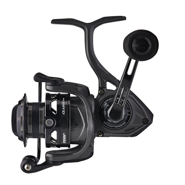 Penn Clash II Spinning Reels with smaller handle models 2000, 2500, 3000 and 4000 