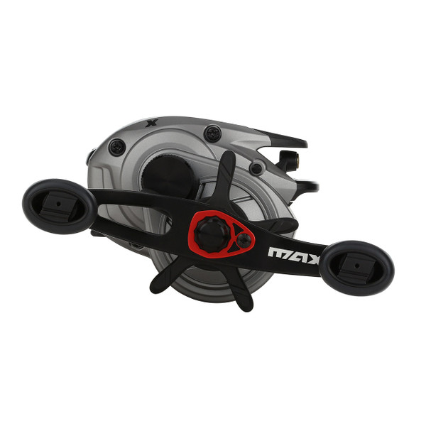 Abu Garcia Max X Low Profile Casting Reel right hand retrieve handle side view