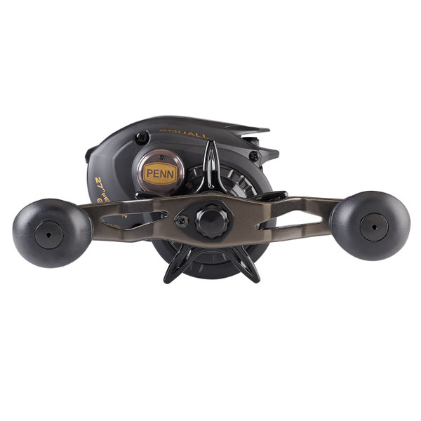 Penn Squall Low Profile Casting Reel model SQL200LP handle A side view of handle