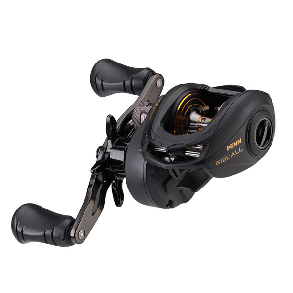 Penn Squall Low Profile Casting Reel model SQL200LP handle A opposite side of handle