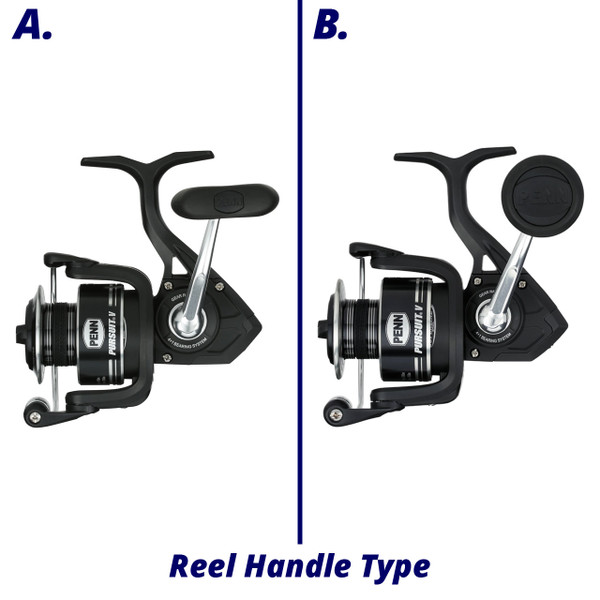 Penn Pursuit V Spinning Reel handle comparison chart 