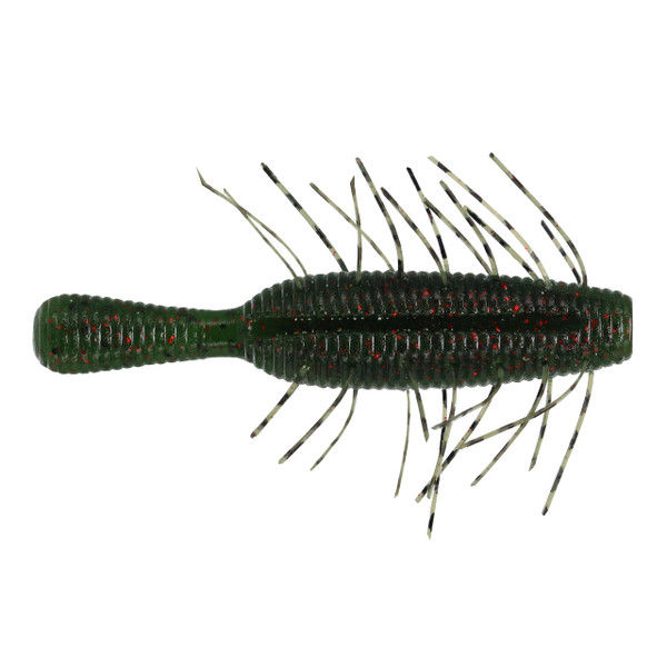 Yamamoto Fuzzy Nuki Soft Bait color Watermelon with Black-Red Flake