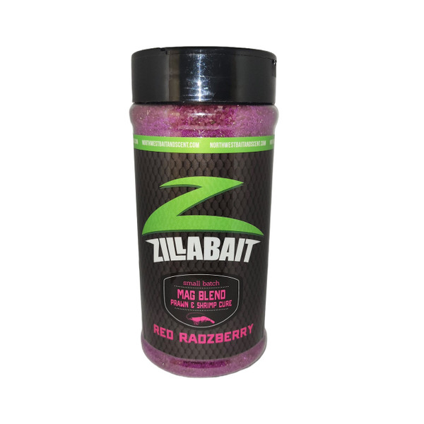 Northwest Bait and Scent ZillaBait Shrimp and Prawn Cure color Mag Blend Red Raz