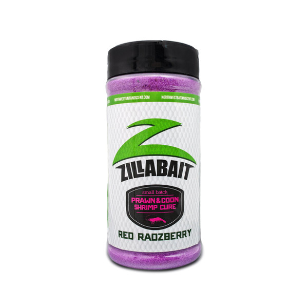 Northwest Bait and Scent ZillaBait Shrimp and Prawn Cure color Red Radzberry