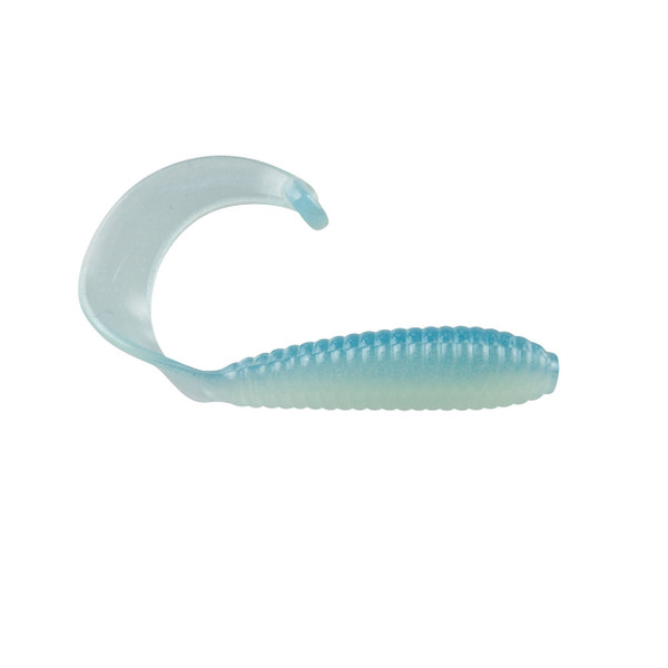 Bobby Garland Hyper Grub Soft Bait color Mo'Glo Blue Ghost