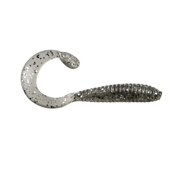 Bobby Garland Hyper Grub Soft Bait color Smoke Silver
