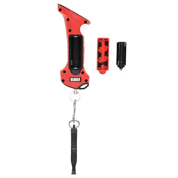 Bubba Blade Smart Fish Scale Lite side view of scale showing battery slot