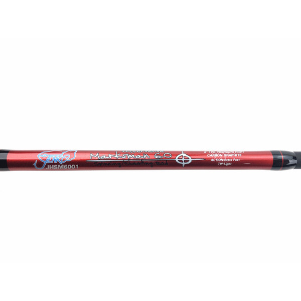 Jenko HyperSense Marksman Spinning Rod close up of blank showing logo