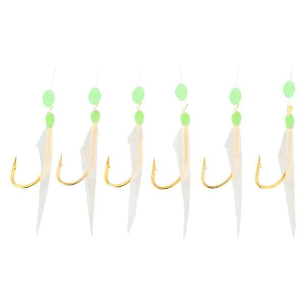 Eagle Claw Hage Fish Skin Sabiki Rig color Glow Head