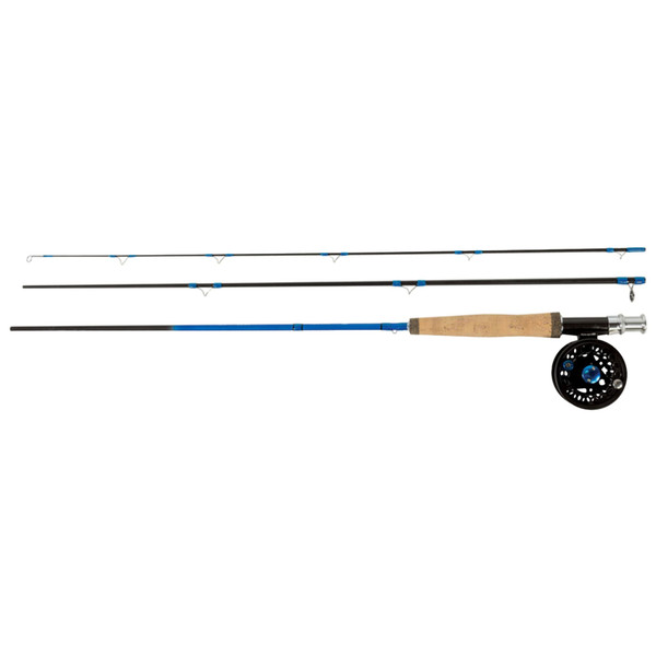 Eagle Claw Featherlight Pro Fly Outfit pieces lined up