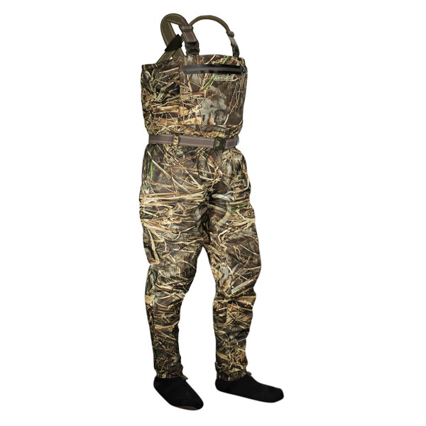 Paramount Outdoors Deacons Marsh Camo Wader side angle 