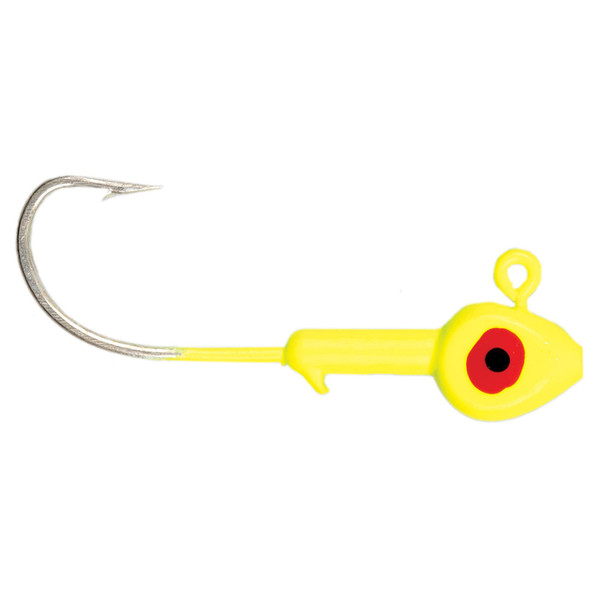 Eagle Claw Saltwater Fishhead Jig Heads color Chartreuse