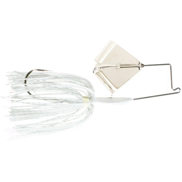 Boogerman Lures Heavy Duty Buzzbait color Nickel - White