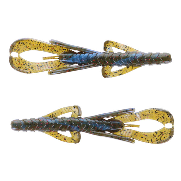 Strike King Rage Hawg color Blue Craw Red Flake