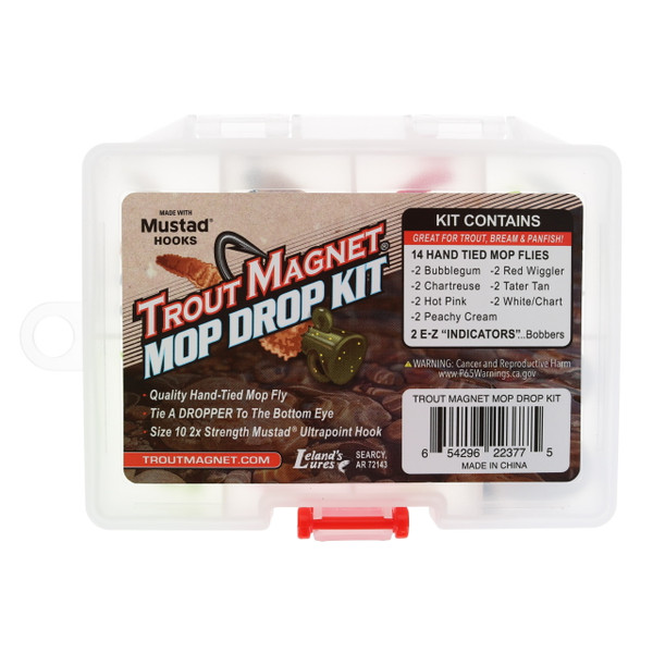 Leland's Lures Trout Magnet Mop Drop Kit closed from above