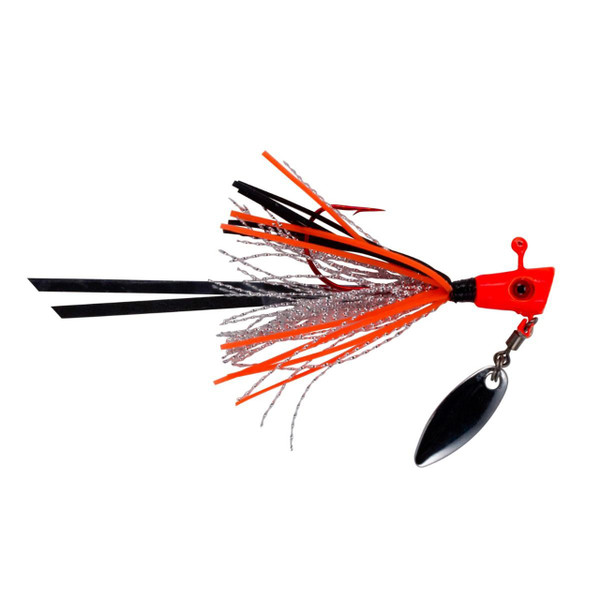 Leland's Lures Crappie Magnet Fin Spin Pro Jig color October Orange