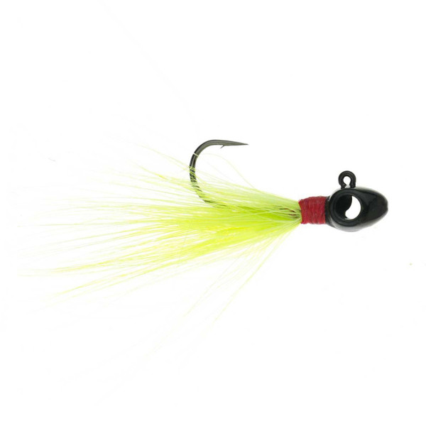 Leland's Lures Eye Hole Tungsten Popeye Jig color Chartreuse