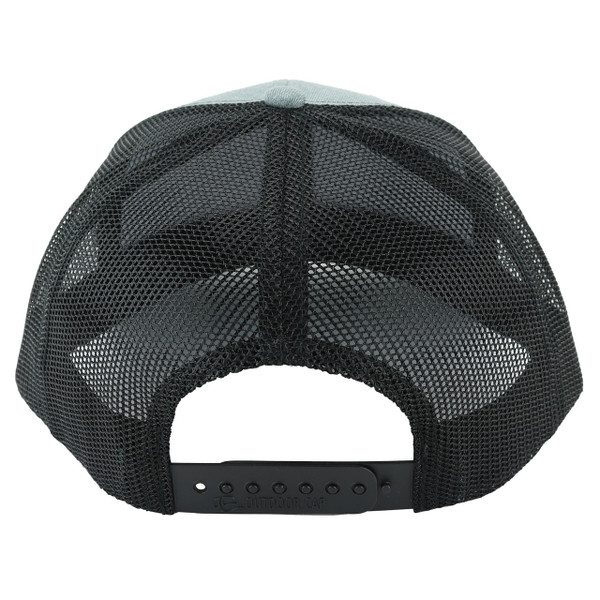 FishUSA Trucker Patch Hat from the back showing the black mesh and snapback closure