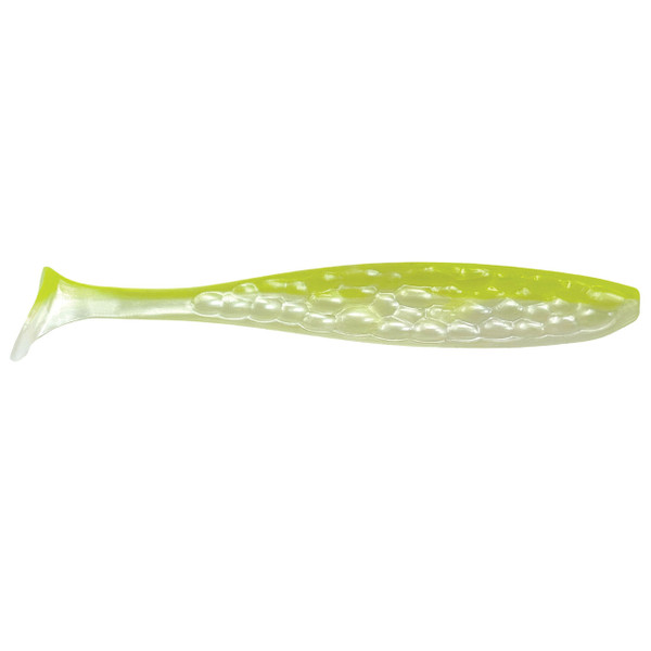 Kalin's Hammered Live Series Paddle Tail color Chartreuse Pearl Holo Flake