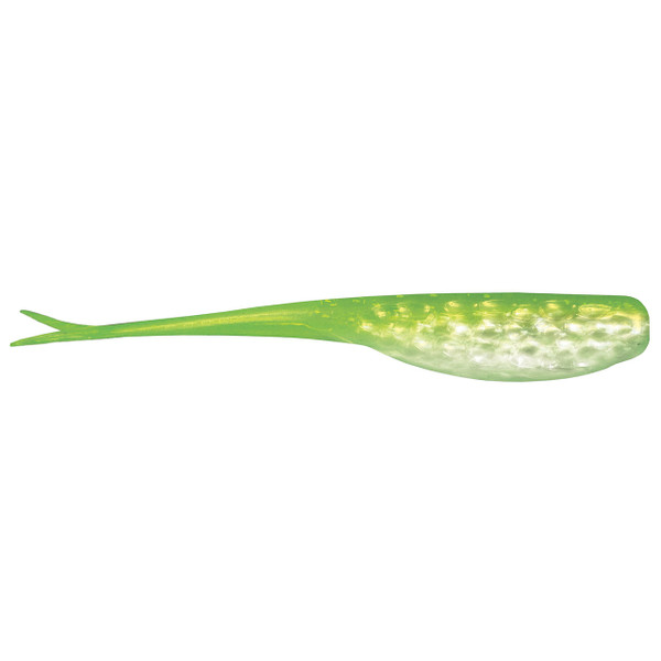 Kalin's Hammered Live Series Jerk Minnow color White Chartreuse