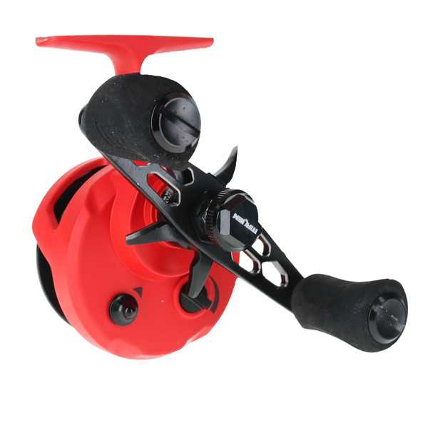 13 Fishing Maven Inline Ice Reel back angled